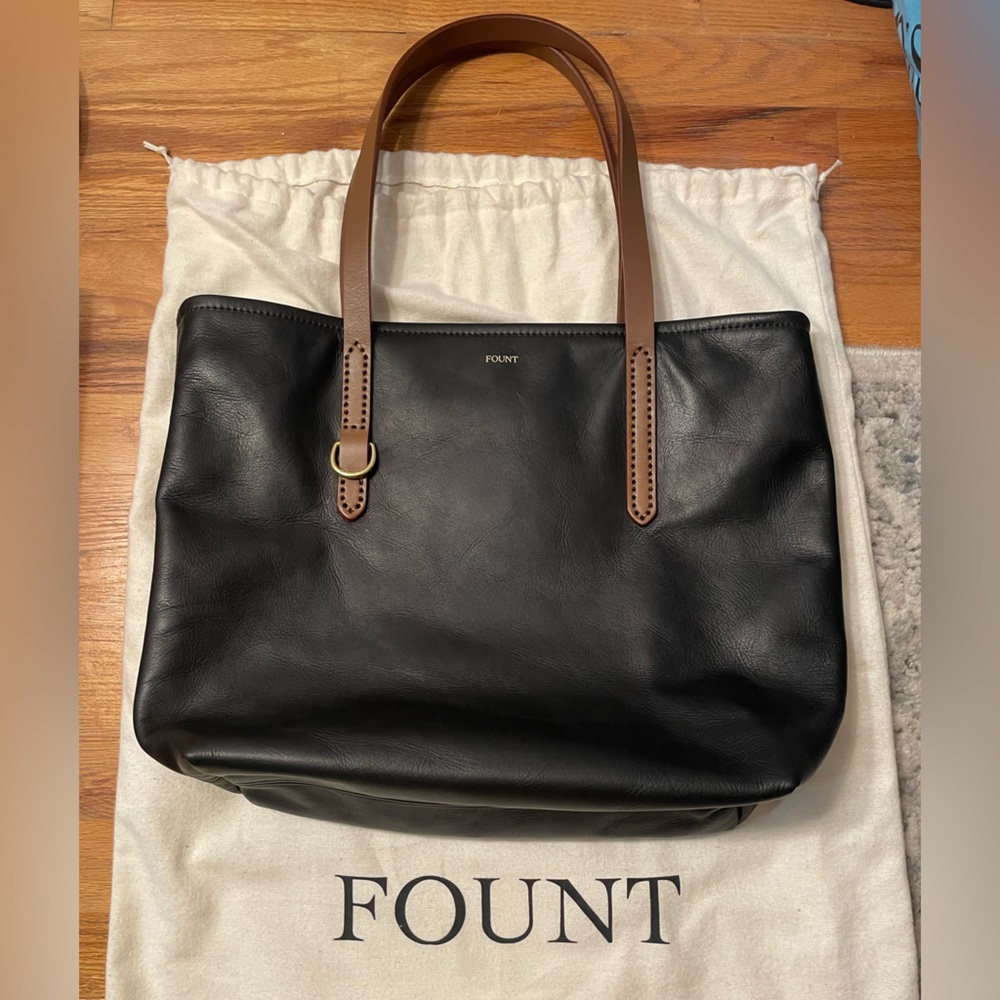 FOUNT Classic Bellfield Tote - Peppercorn